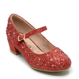 Sparkly Red Kids Mary Jane Shoes